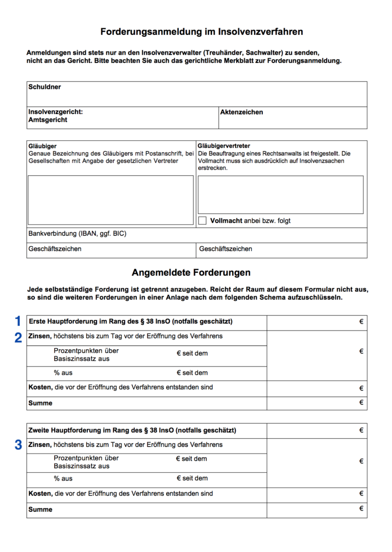 8 Tipps für Forderungsanmeldung im Insolvenzverfahren