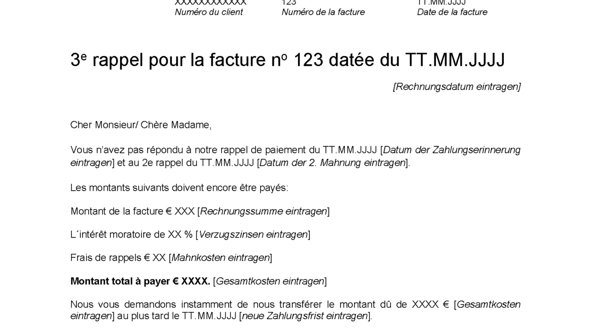 Letzte Mahnung Germania Inkasso Tipps Und Muster