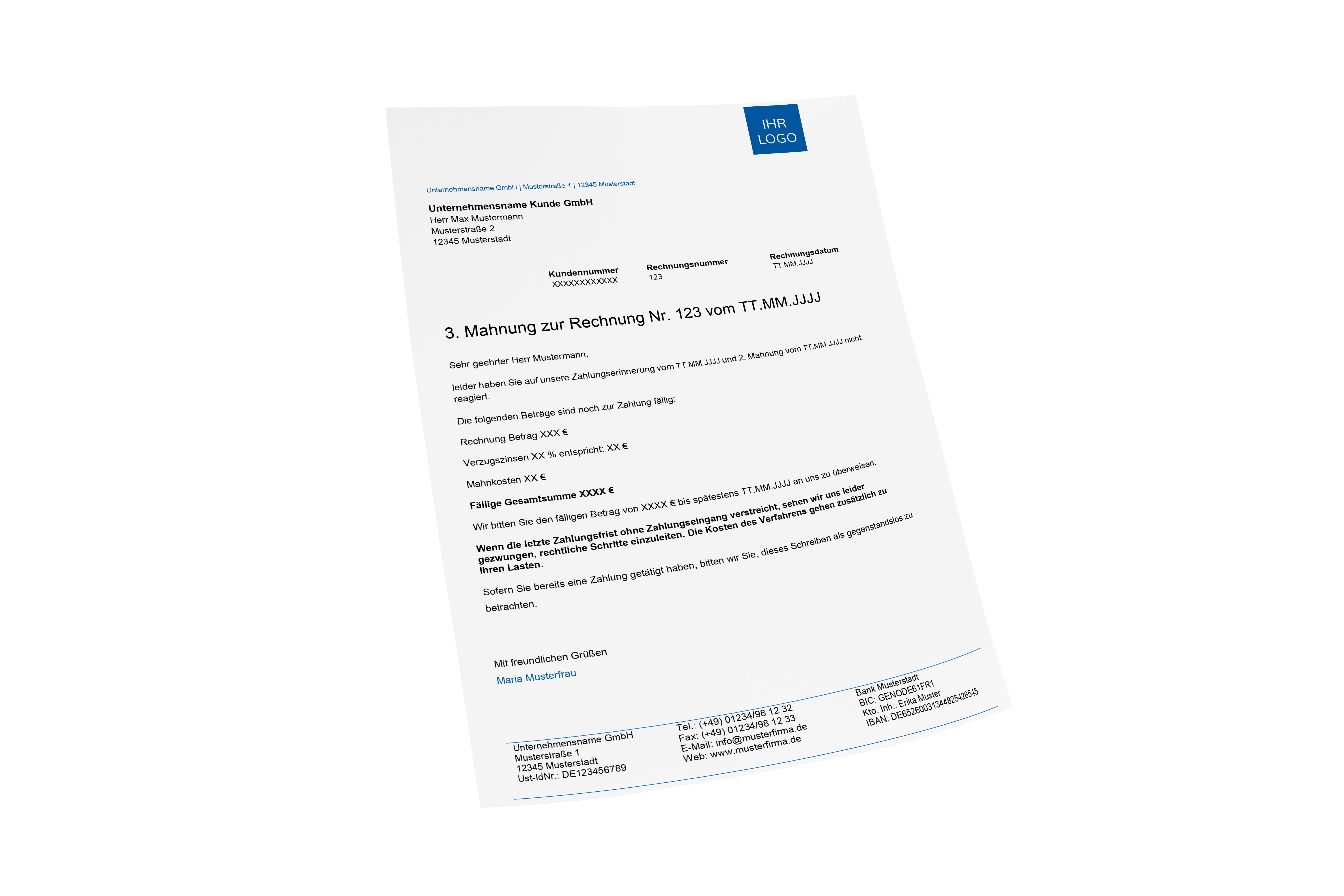 Letzte Mahnung sanft formuliert